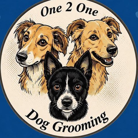 One 2 One Dog Grooming logo
